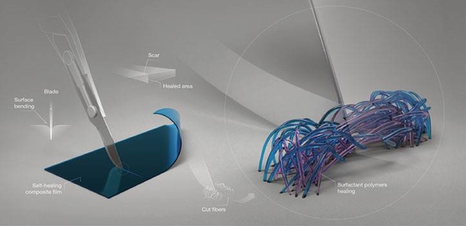 Self-healing thermoelectric material adds strength to wearables